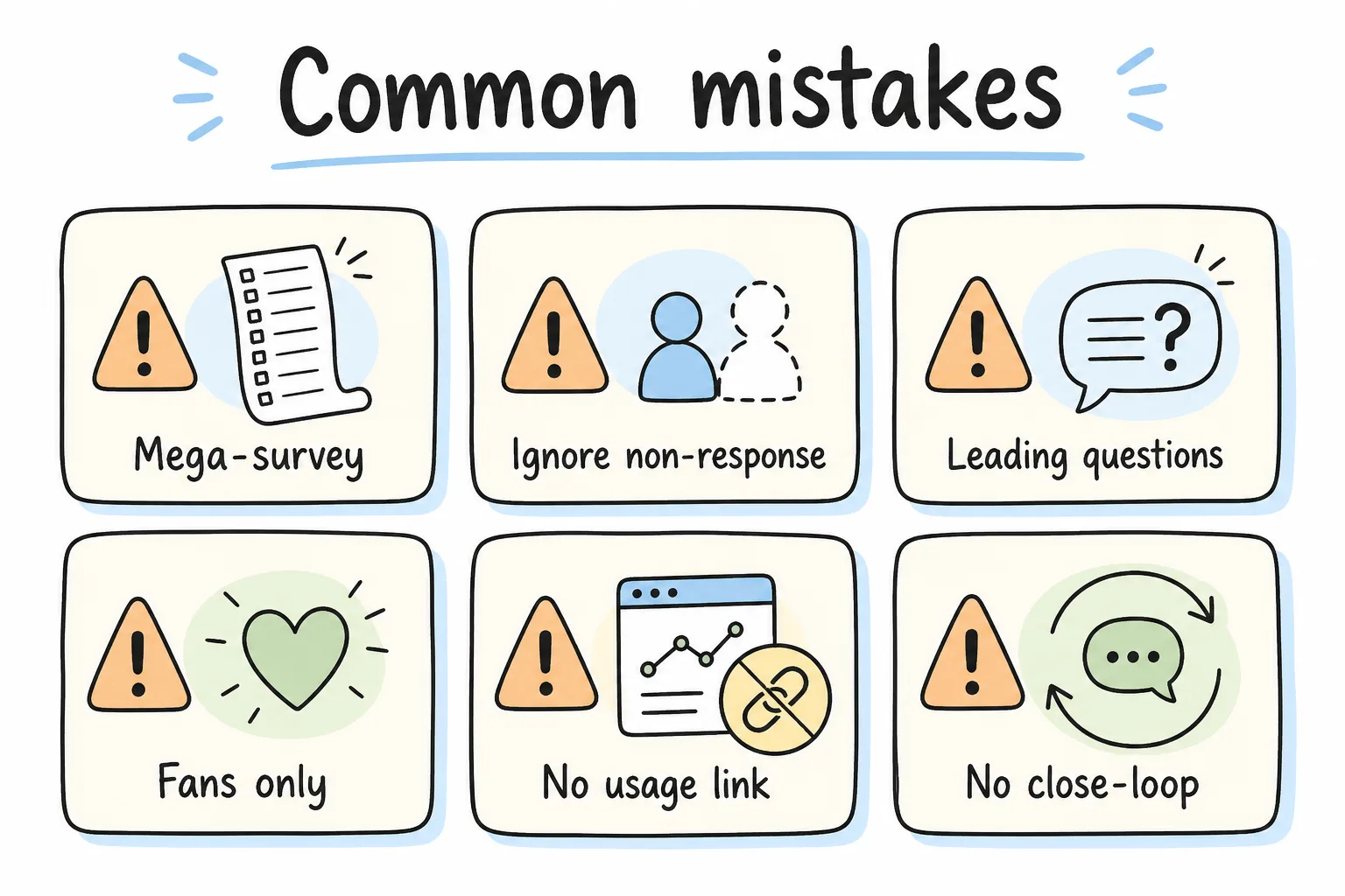 Common SaaS feedback mistakes